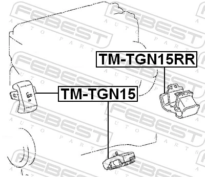 FEBEST TM-TGN15 Mounting, engine