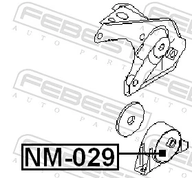 Mounting, engine NM-029
