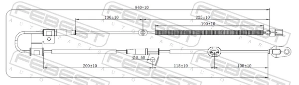 FEBEST 12606-015 Sensor, wheel speed