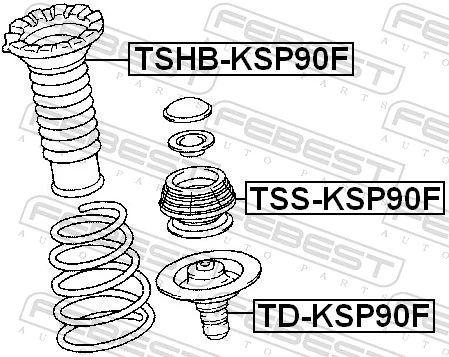 Rubber Buffer, suspension TD-KSP90F