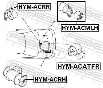Mounting, engine HYM-ACATFR