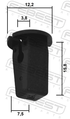 Clip, trim/protection strip 88570-156