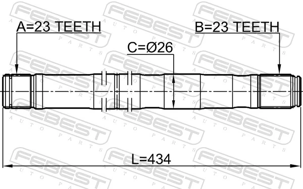 Drive Shaft 2112-CMAXLH