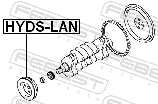 Belt Pulley, crankshaft HYDS-LAN