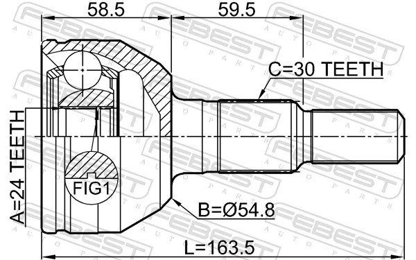 Joint Kit, drive shaft 3210-SRX