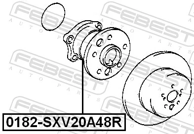 FEBEST 0182-SXV20A48R Wheel Hub