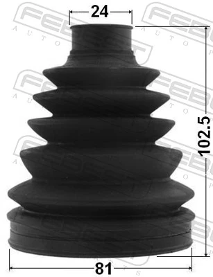 Bellow, drive shaft 0117P-ACU35R
