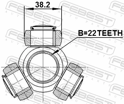 Spider Assembly, drive shaft 0216-F15