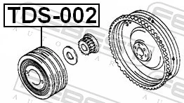 Belt Pulley, crankshaft TDS-002