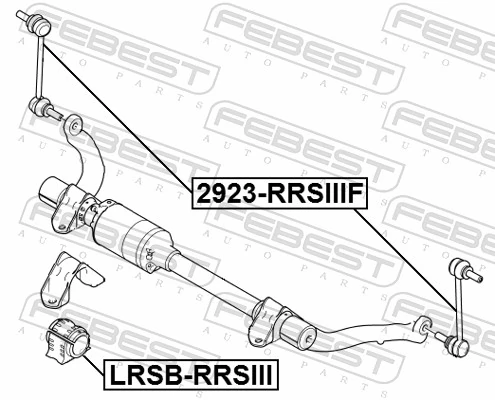Link/Coupling Rod, stabiliser bar 2923-RRSIIIF