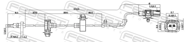 Sensor, wheel speed 03606-008
