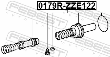 FEBEST 0179R-ZZE122 Repair Kit, brake master cylinder