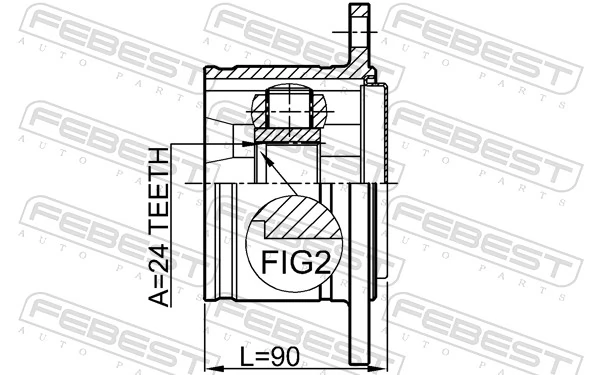 Joint Kit, drive shaft 0111-KZN165