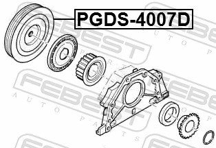 Belt Pulley, crankshaft PGDS-4007D