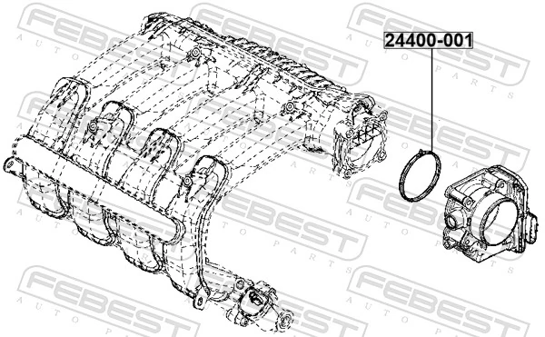 FEBEST 24400-001 Gasket, throttle body