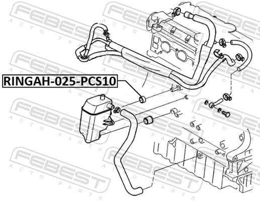 FEBEST RINGAH-025-PCS10 Gasket Set, EGR system
