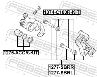 Brake Caliper 1277-SBRR