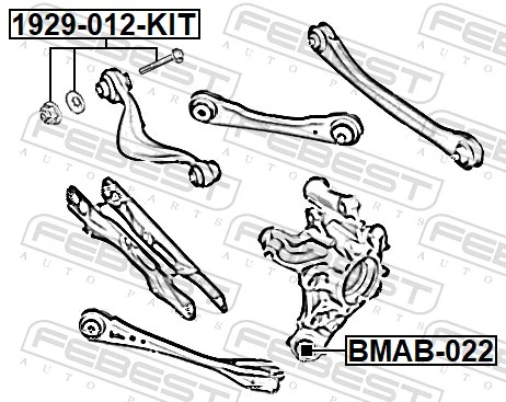FEBEST 1929-012-KIT Camber Correction Screw Set