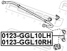 FEBEST 0123-GGL10LH Link/Coupling Rod, stabiliser bar