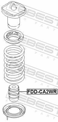 FEBEST FDD-CA2WR Rubber Buffer, suspension