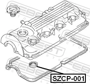 FEBEST SZCP-001 Gasket, cylinder head cover