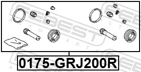 Repair Kit, brake caliper 0175-GRJ200R
