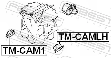 FEBEST TM-CAMLH Mounting, engine