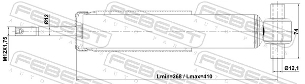 FEBEST 27110-002R Shock Absorber