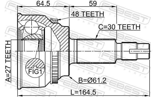 Joint Kit, drive shaft 0110-AVV50A48