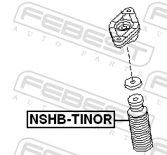 Protective Cap/Bellow, shock absorber NSHB-TINOR