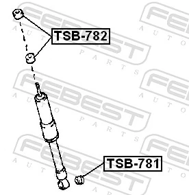 Spacer Bush, shock absorber TSB-782