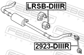 Link/Coupling Rod, stabiliser bar 2923-DIIIR