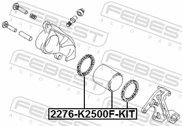 Repair Kit, brake caliper 2276-K2500F-KIT