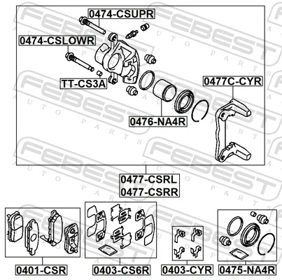 Brake Caliper 0477-CSRL