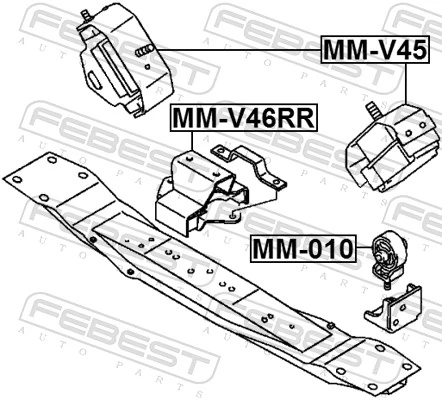 FEBEST MM-V46RR Mounting, engine
