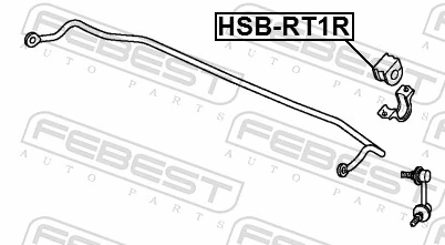 FEBEST HSB-RT1R Mounting, stabiliser bar
