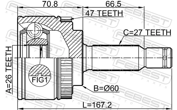 Joint Kit, drive shaft 2210-OPIA47
