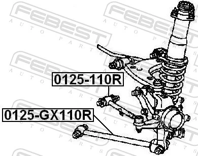 FEBEST 0125-110R Control/Trailing Arm, wheel suspension