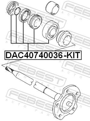 Wheel Bearing Kit DAC40740036-KIT