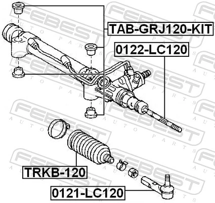 Inner Tie Rod 0122-LC120