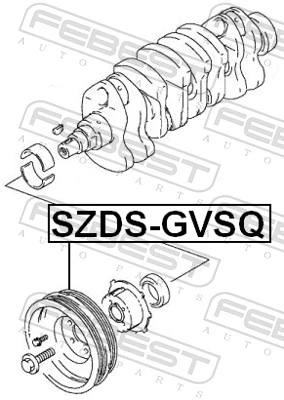 FEBEST SZDS-GVSQ Belt Pulley, crankshaft