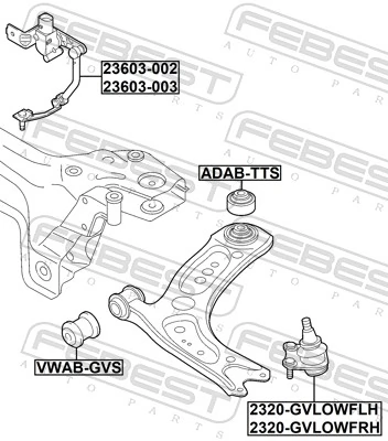 Sensor, headlight levelling 23603-002