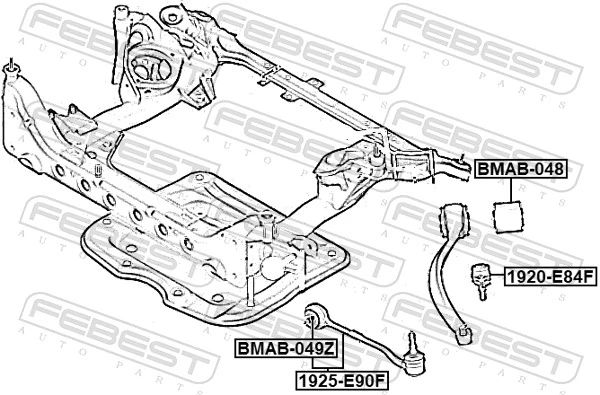 Control/Trailing Arm, wheel suspension 1925-E90F
