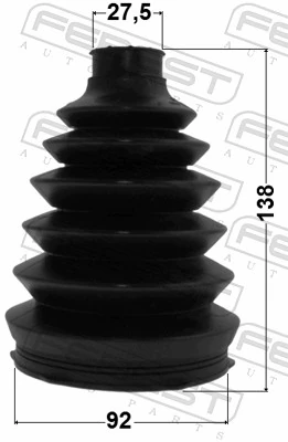 Bellow, drive shaft 1217P-H1