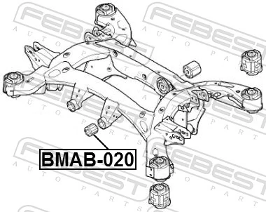 Bushing, axle beam BMAB-020