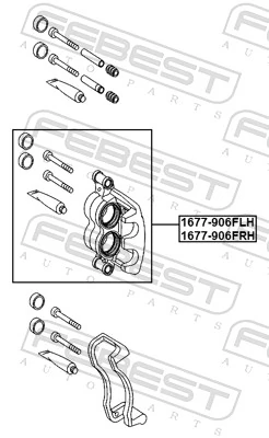 Brake Caliper 1677-906FLH