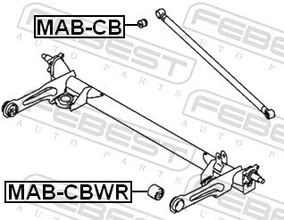FEBEST MAB-CBWR Bushing, axle beam