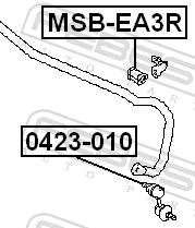 FEBEST MSB-EA3R Mounting, stabiliser bar