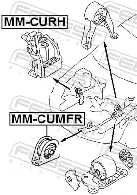 FEBEST MM-CUMFR Mounting, engine