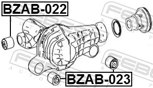 Mounting, differential BZAB-022